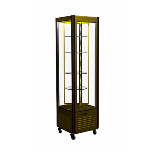 Кондитерская витрина Carboma D4 VM 400-2 (R400Cвр Сarboma Люкс 1/2, INOX) LATIUM