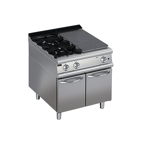 Плита со сплошной поверхностью газовая 700 серии Apach Chef Line LRSTG87R2SXCS