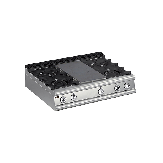 Плита со сплошной поверхностью газовая 900 серии Apach Chef Line LRSTG129R4