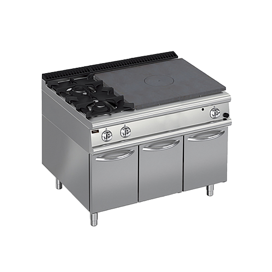 Плита со сплошной поверхностью газовая 900 серии Apach Chef Line LRSTG129R2SXCS