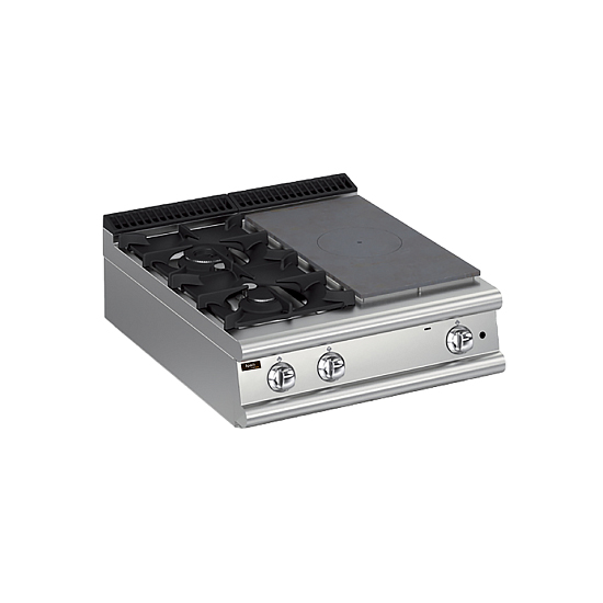Плита со сплошной поверхностью газовая 900 серии Apach Chef Line LRSTG89R2SX