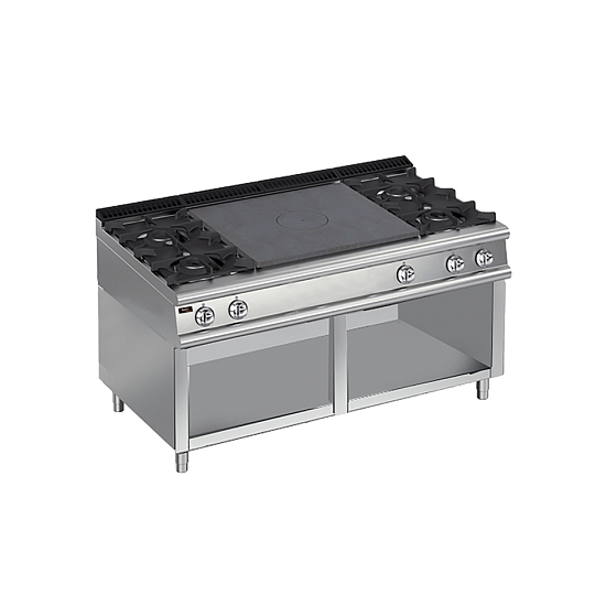 Плита со сплошной поверхностью газовая 900 серии Apach Chef Line LRSTG169R4OS