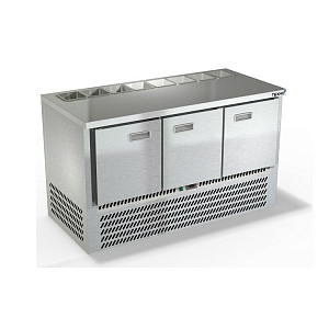 картинка Cтол охлаждаемый  для салатов Техно-ТТ СПН/С-125/30-1406 без борта, нижний агрегат, 1/1, 1/3 и 1/6